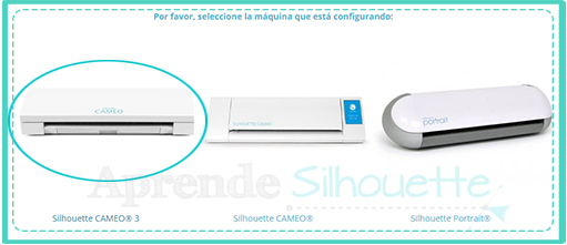 Eleccion del modelo Silhouette Cameo