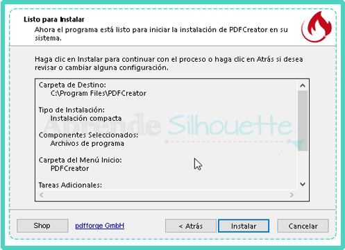 Verificar los detalles de instalacion de la Impresora PDF